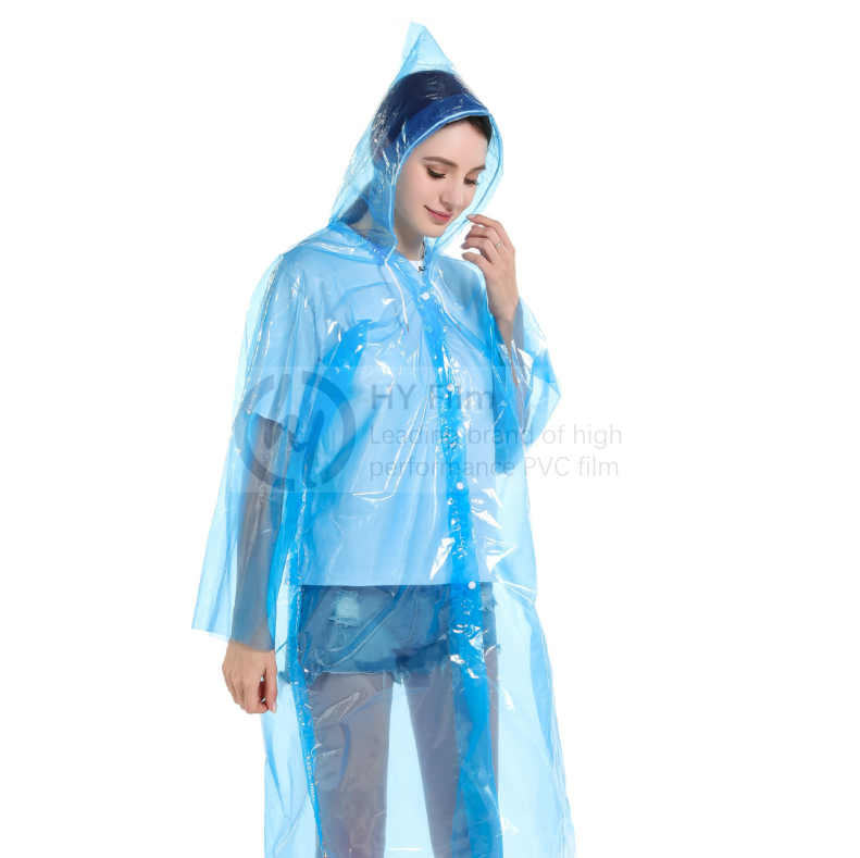 Film Transparent Super clair de couleur bleue de 0.1 à 0.5mm pour le rideau imperméable de sacs à cosmétiques 